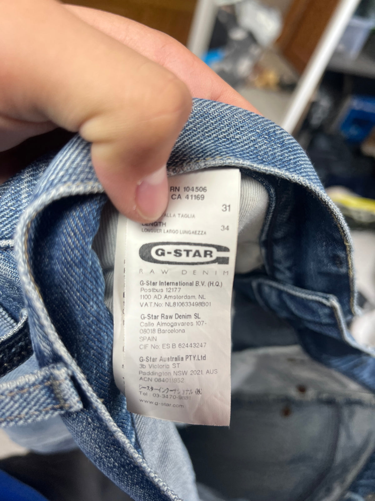 G-Star 3301 slim bootcut Jeans W31 L34