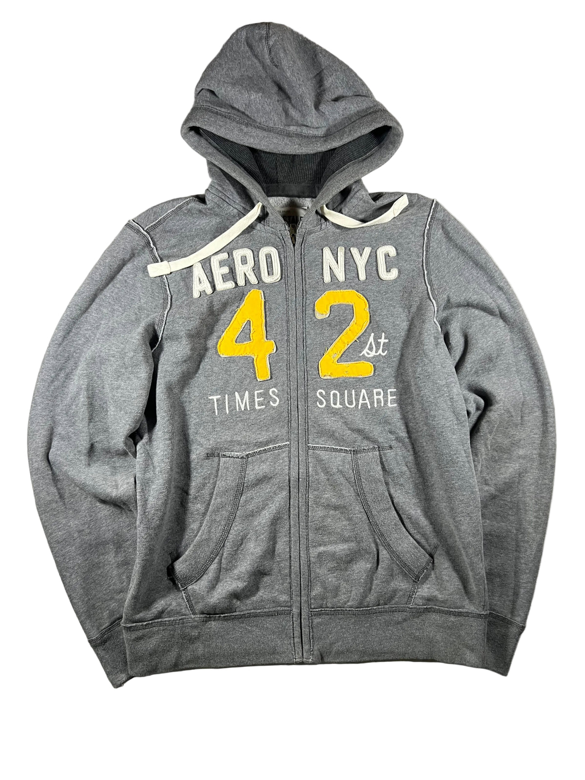 Aeropostale 2000s printed slim fit zipper L
