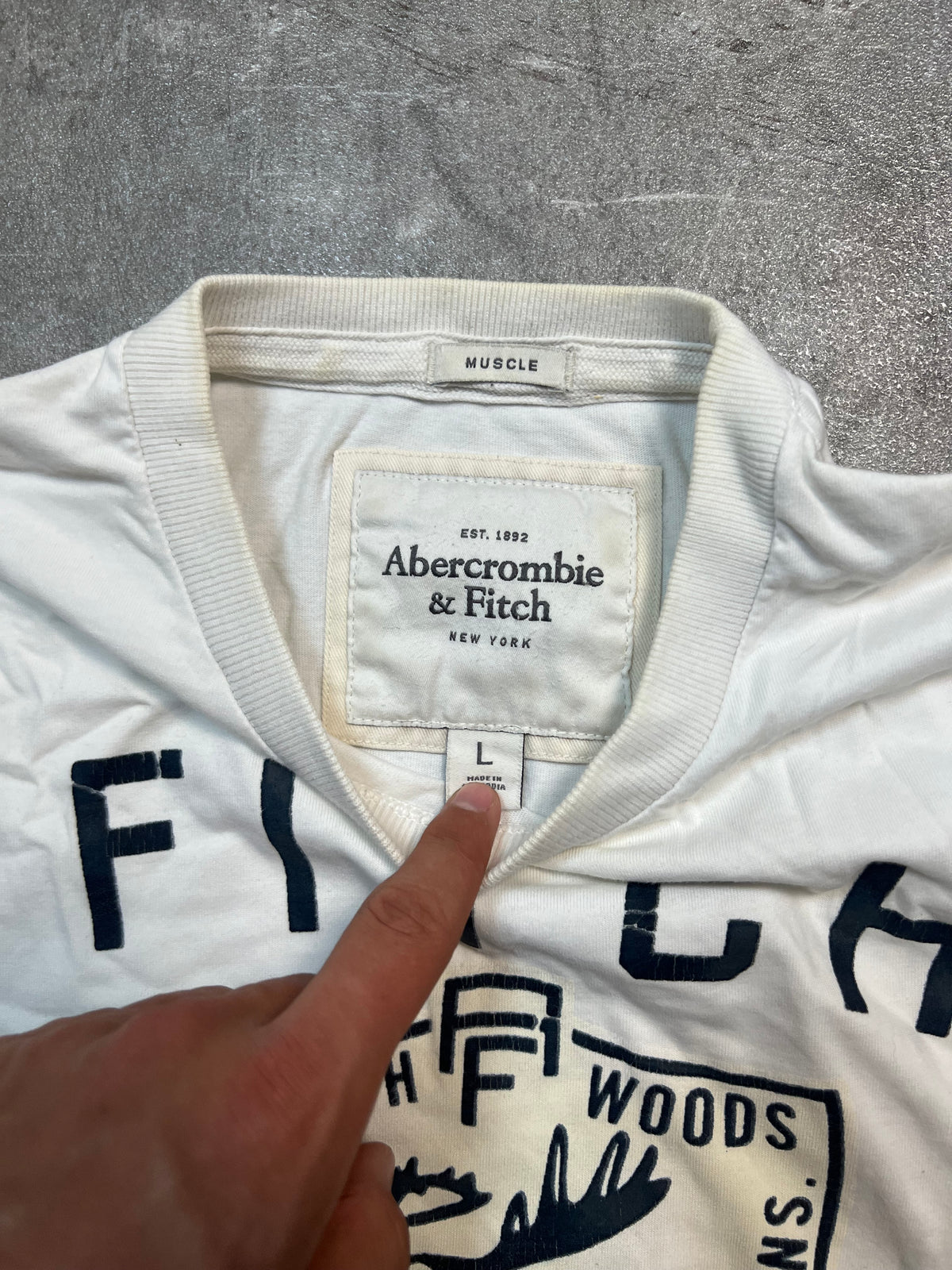 Abercrombie & Fitch slim muscle fit tee L