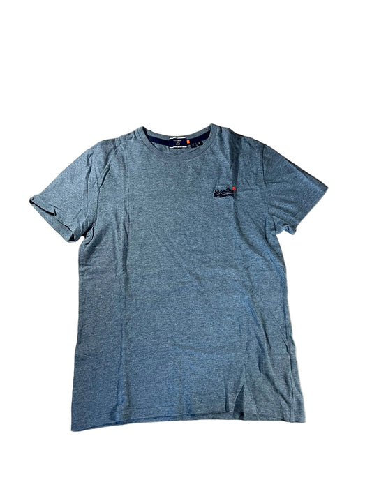 Superdry blank Blue slim fit tee S