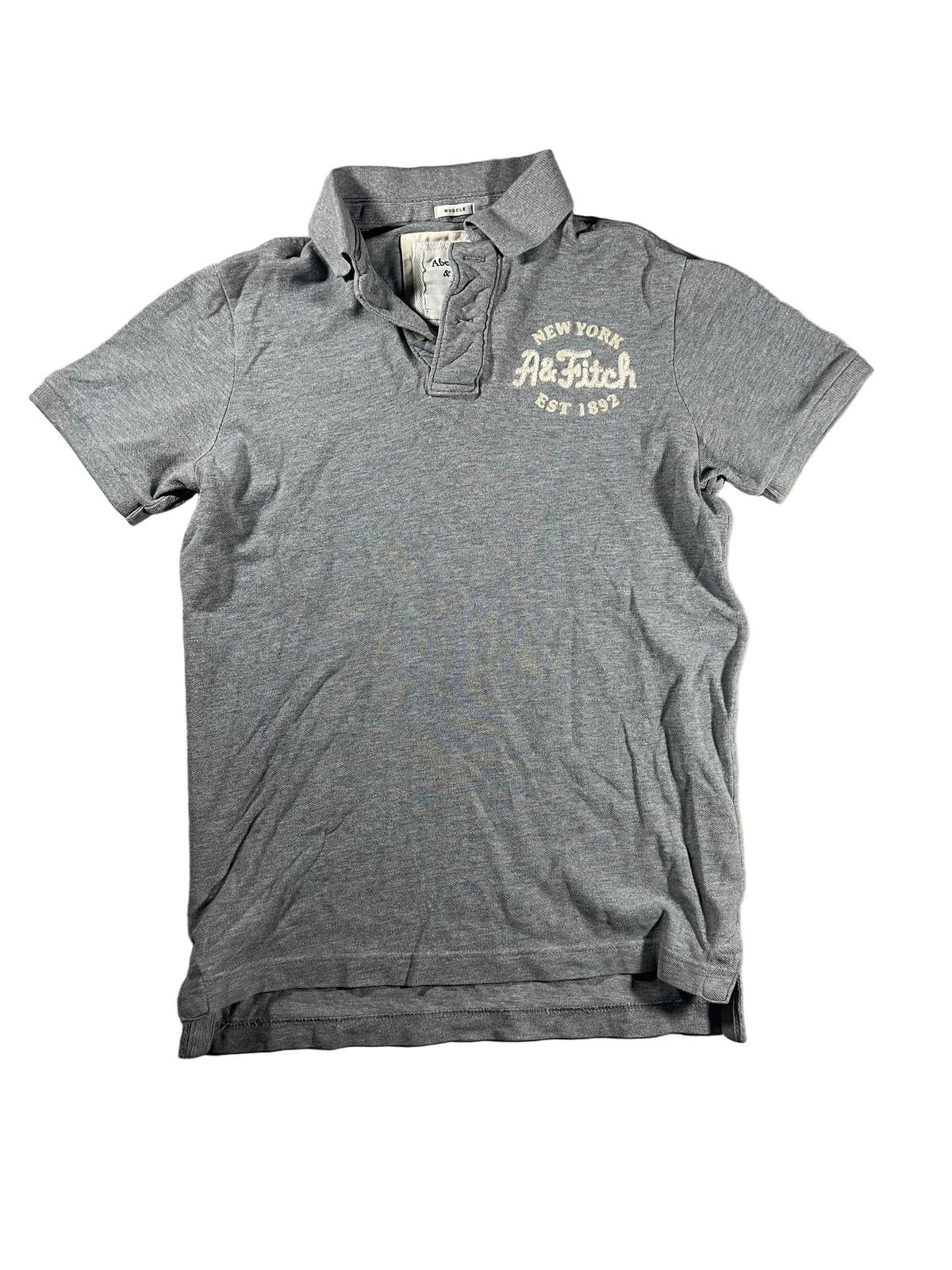 Abercrombie & Fitch pique muscle fit polo S