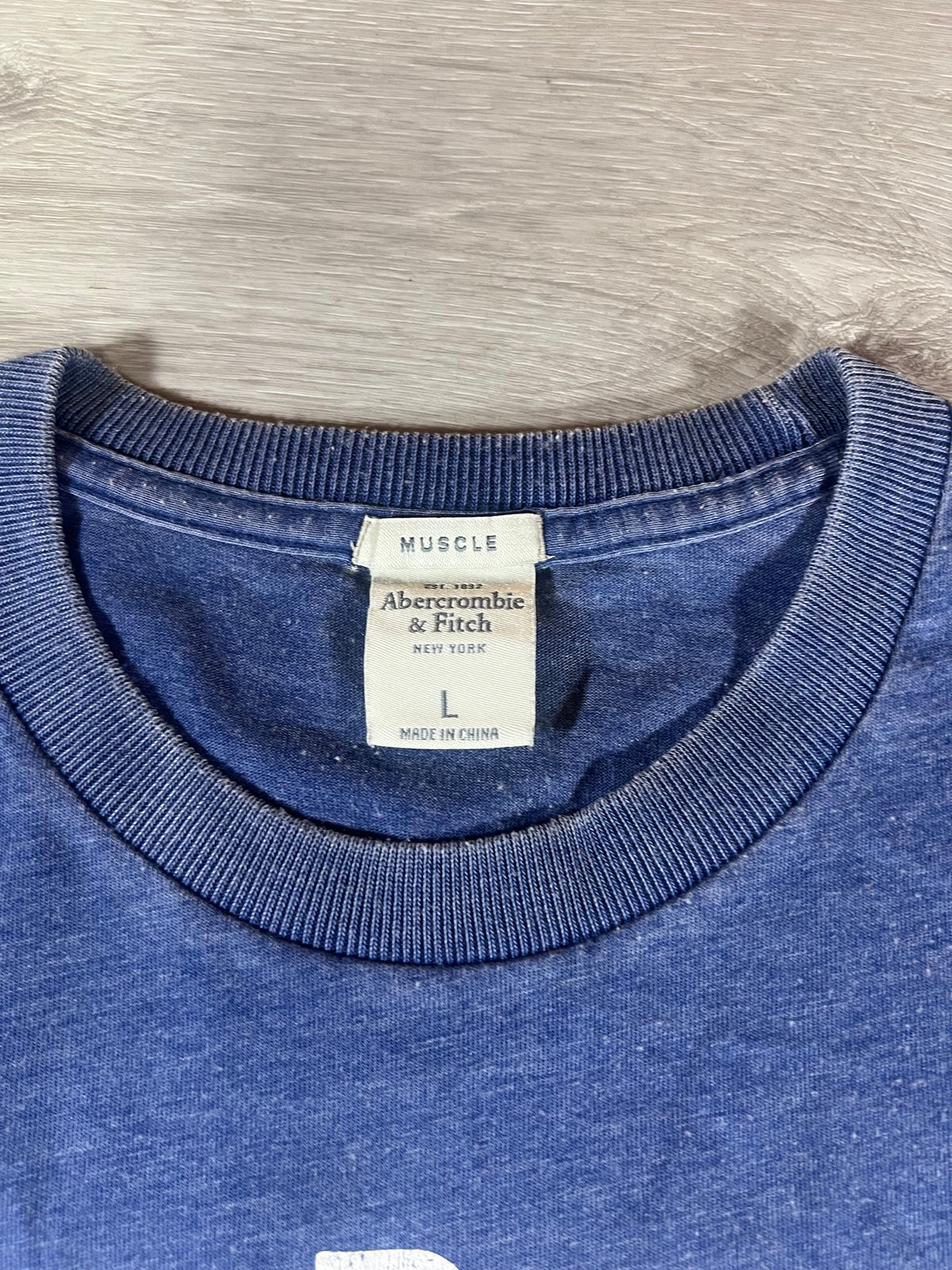 Abercrombie & Fitch 2000e logo muscle fit tee L