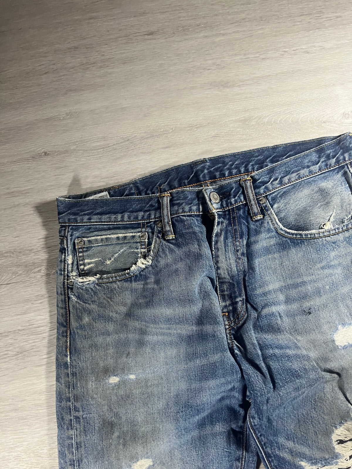 Levi's 527 slim bootcut Jeans distressed W34 L32