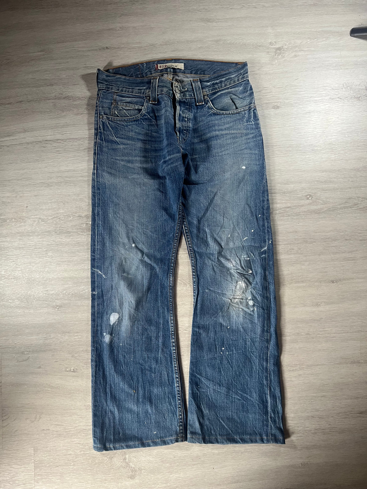 Levi's 512 bootcut Jeans paint splatter W30 L28